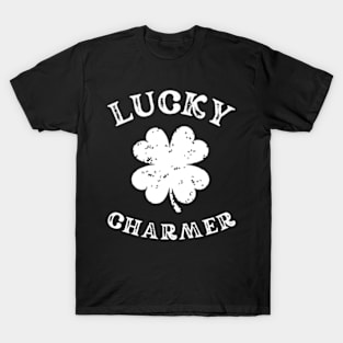 Vintage LUCKY CHARMER Shamrock Shirt St Patrick's Day T-Shirt